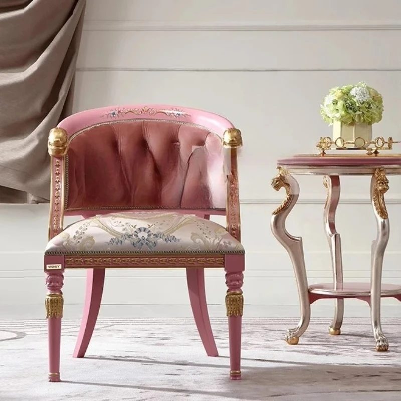 

Придворный французский ретро диван-кресло, европейская вилла, гостиная, резьба по дереву, цветок для отдыха