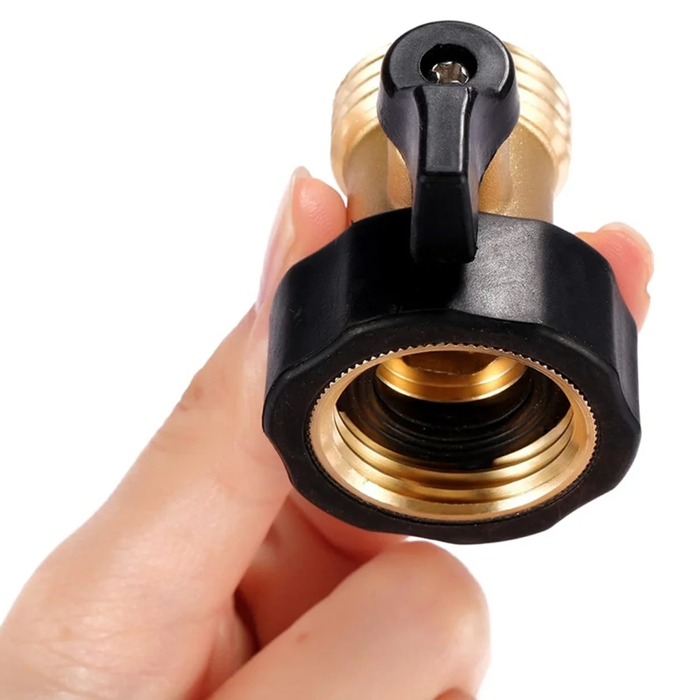 Water Pipe Fitting Garden Hose Valve Brass Construction 3 4 Inch Thread European Standard For Garden Maintenance