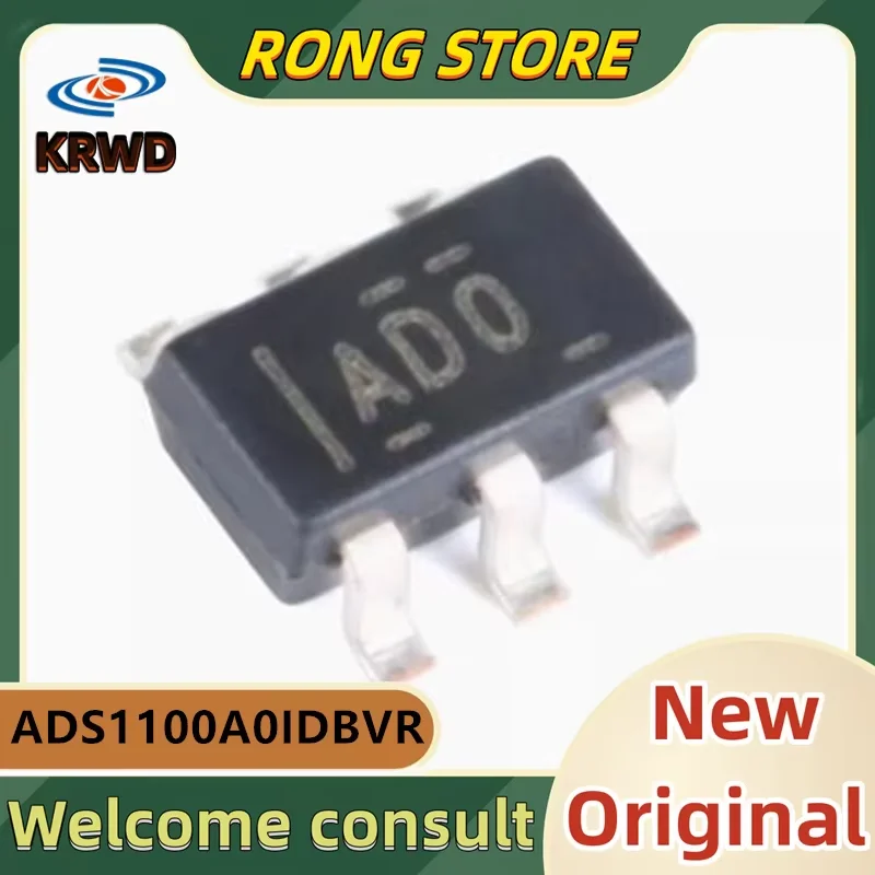 10PCS AD0 AO0 A00 New and Original Chip IC ADS1100A0IDBVR ADS1100A0I ADS1100 SOT23-6 Digital converter chip