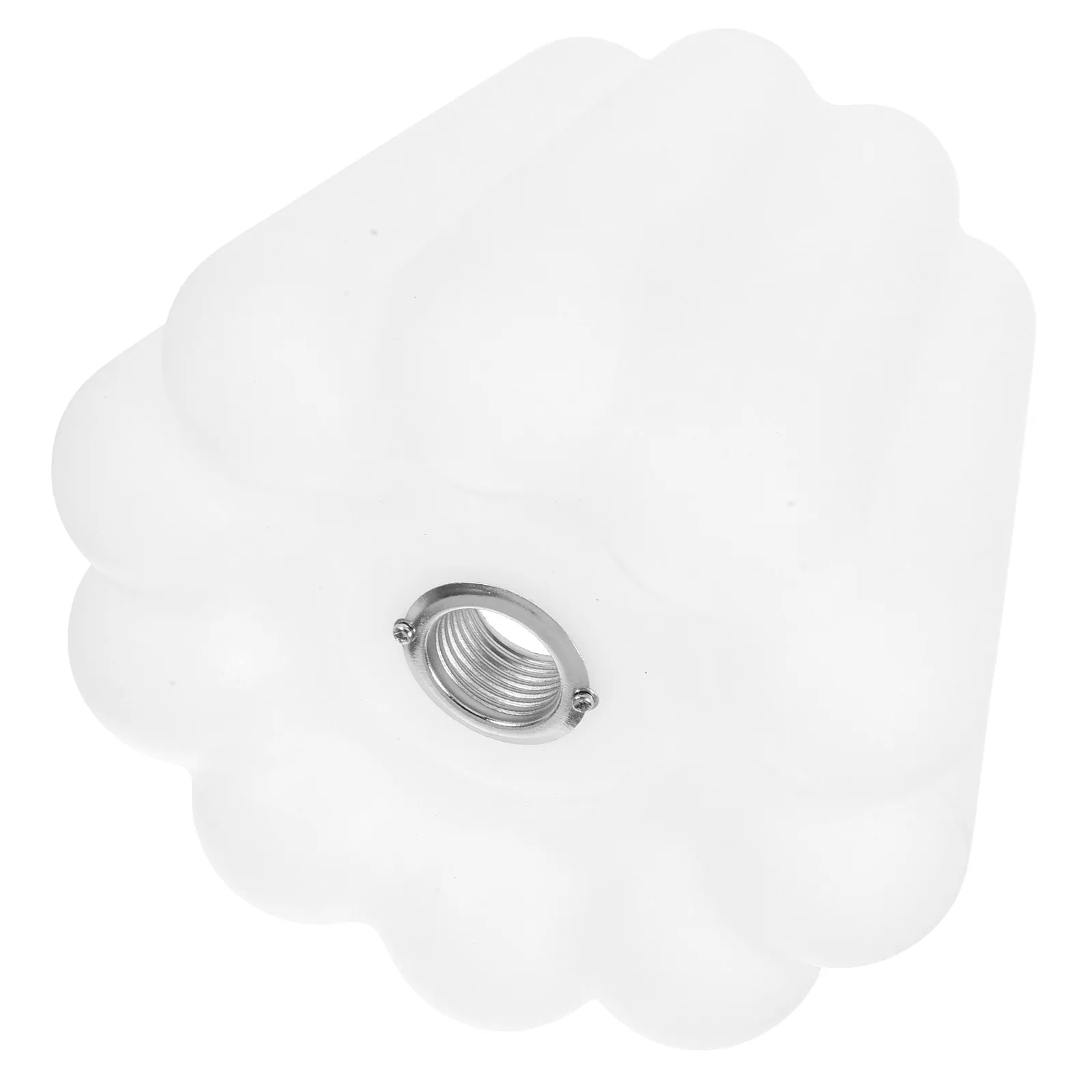 White Acrylic Pudding Shape Lampshade for G9 Metal Base Compatible with Table Lamp Chandelier Pendant Ceiling Fan Light Fixture