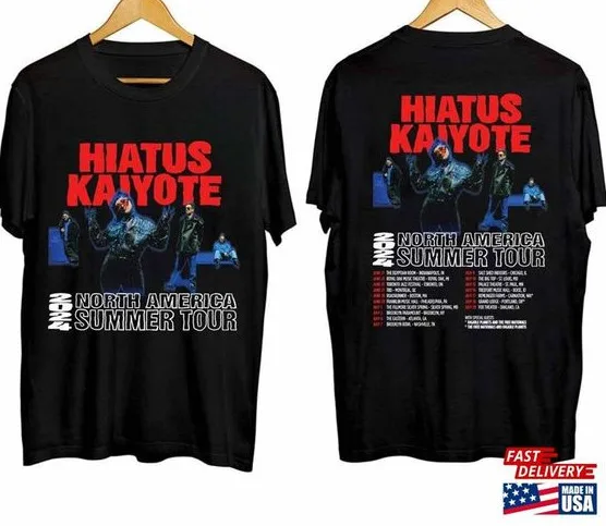Hiatus Kaiyote 2024 футболка для турнира группы веера концерта