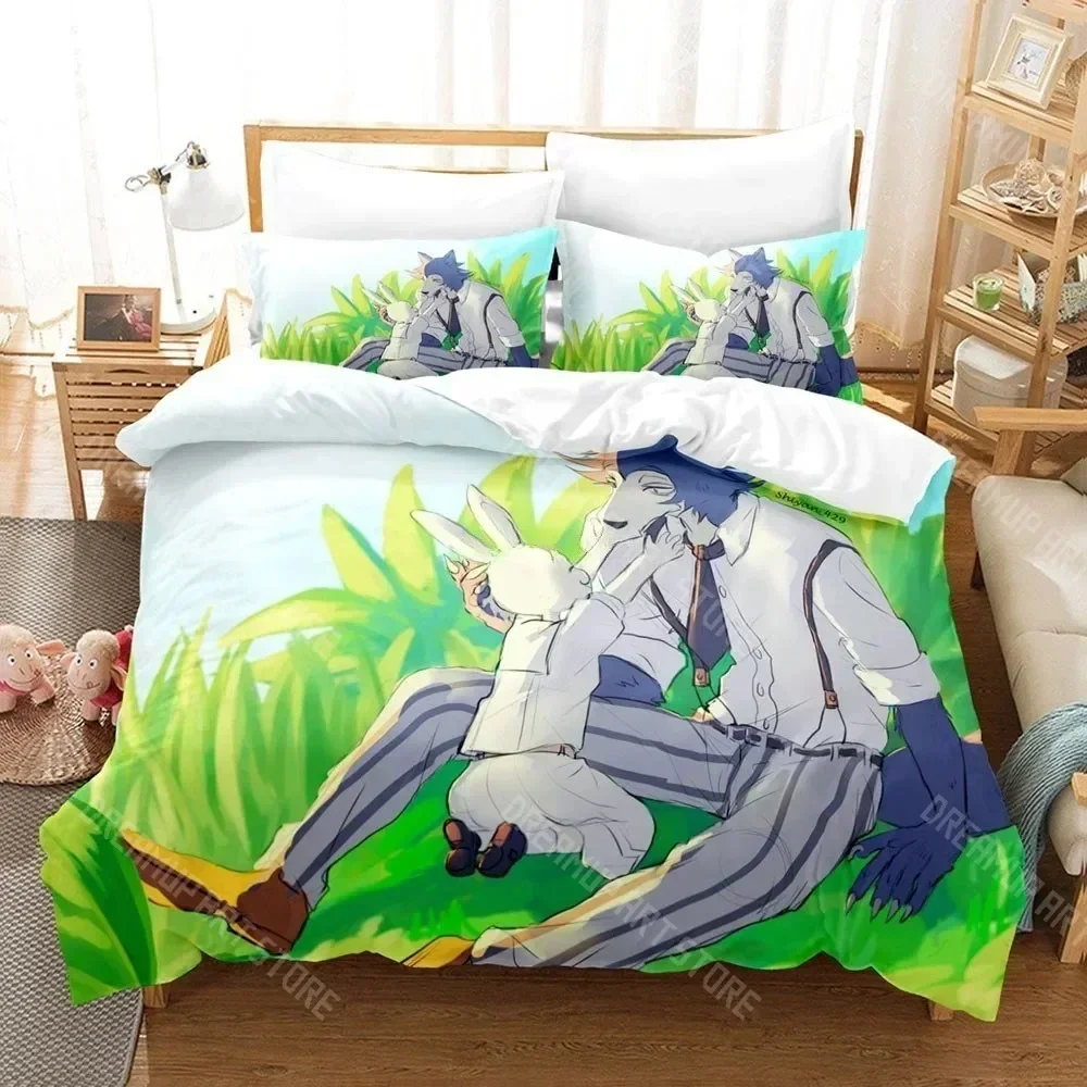 2026 3d Print Beastars Bedding Sets Kids Anime Duvet Cover Set Comforter Bed Linen Twin Queen King Single Size Dropshipping Gift