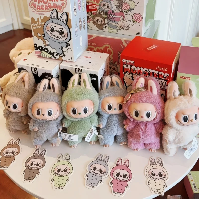 

Labubu The Monsters Blind Box Toys Cardiac Macarone Mysterious Surprise Box Guess Bag Figure Model Bag Keychain Gift Toys