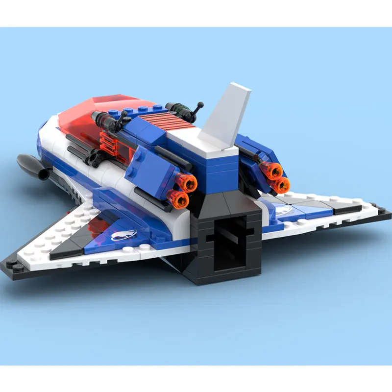 273 pezzi MOC- 217849   Polizia spaziale II Navetta corazzata spaziale Building Blocks Astronave Difesa Nave MOC Modello Mattoni Kit Desktop