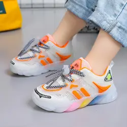 Jungen Mädchen Schuhe Sommer Casual Mesh Atmungsaktive Turnschuhe 2022 Neue Trendy Koreanische Version Mode Alte Schuhe