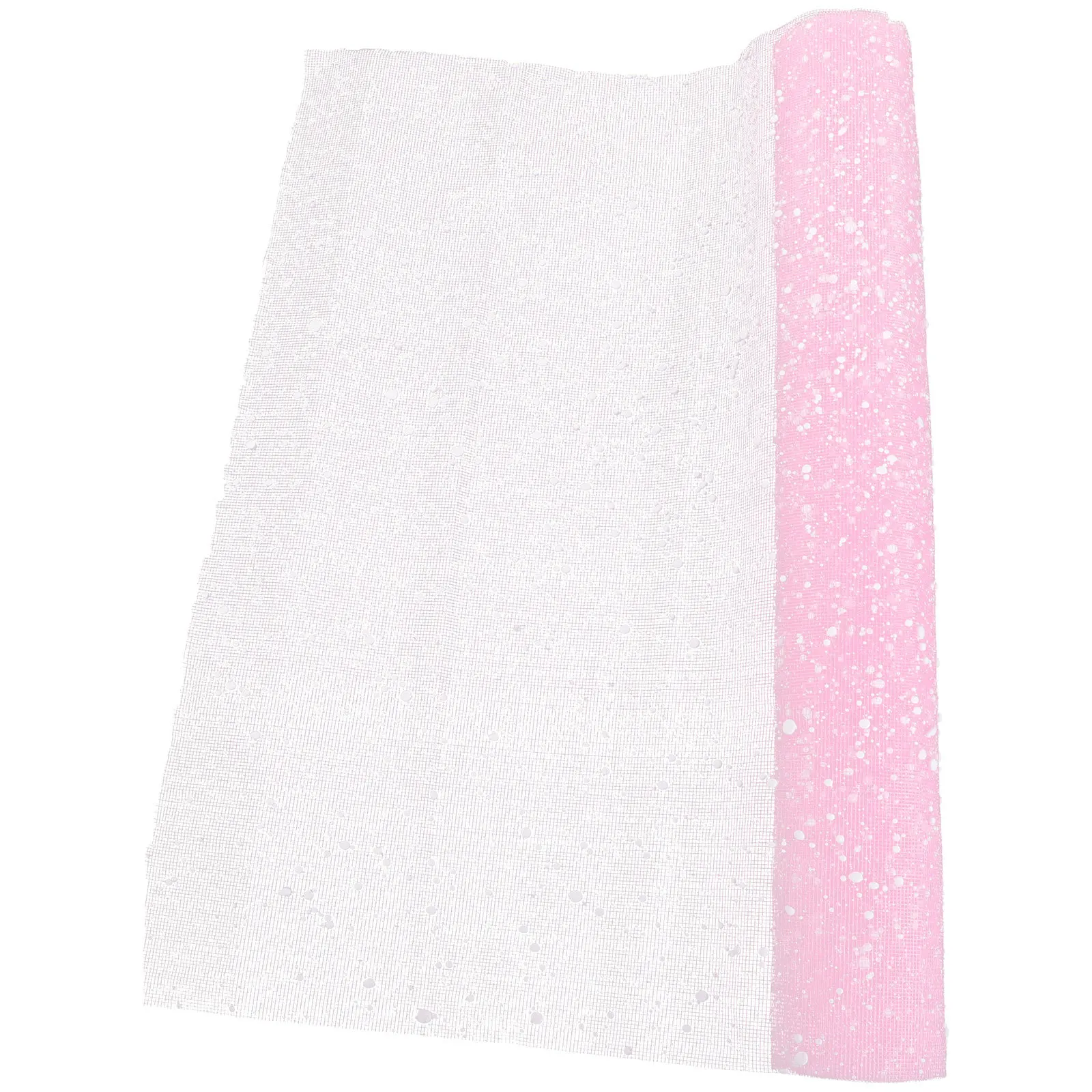 1 لفة ورق تغليف الأزهار قسط الشاش تول لفة لباقة الهدايا Craft بها بنفسك الحرفية الديكور حفل زفاف شبكة تول النسيج #4