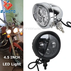 Motorcycle LED Headlight For Harley Custom Softail Sporster Touing Chopper Bobber Cruiser Supermoto Vintage Headlamp Hi/Lo Beam