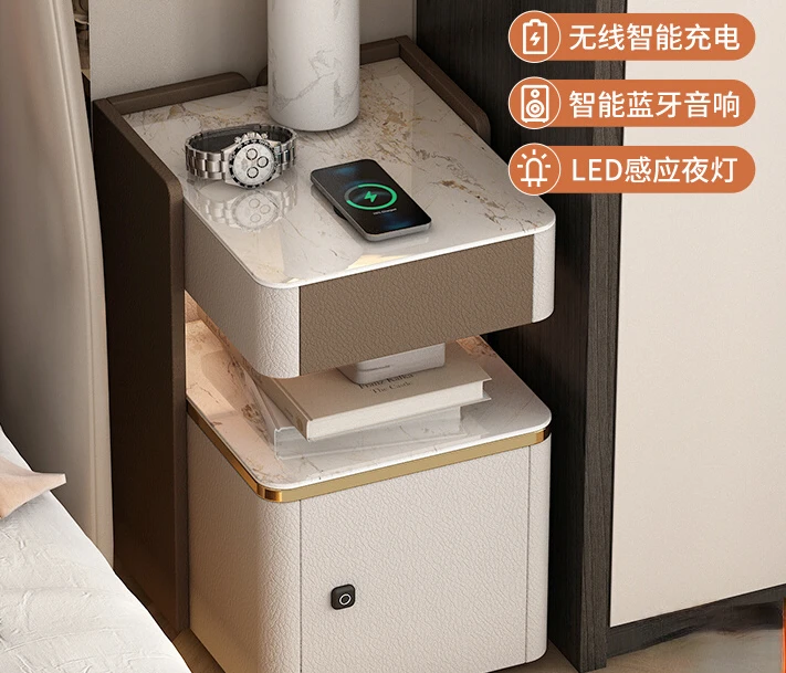 Intelligent bedside table safe integrated household anti-theft multifunctional