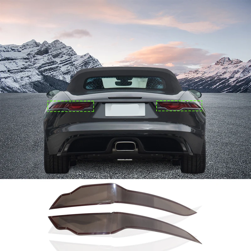 

For Jaguar F-TYPE 2021+ car exterior modification accessories car tail lights smoked black shell ABS transparent gray