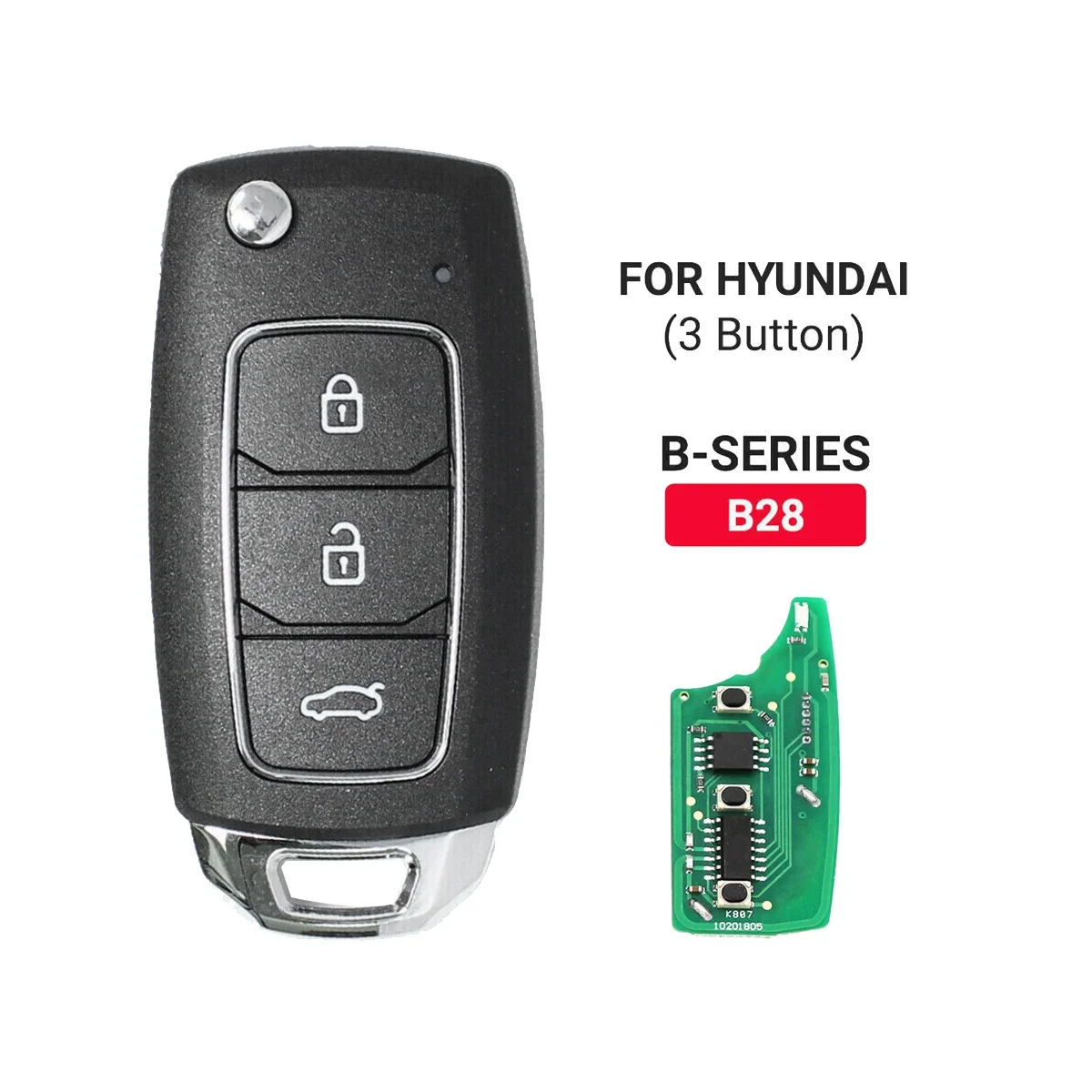 KEYDIY B28 KD Remote Control Car Key Universal 3 Button for Hyundai Style for KD900/KD-X2 KD MINI/ URG200 Programmer