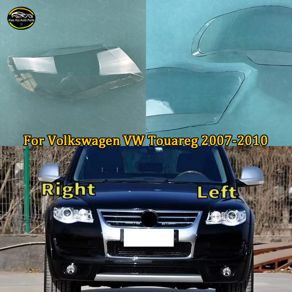 Car Accessories Headlamps Transparent Lampshades Lamp Shell Headlights Lens Cover For Volkswagen VW 2007 2008 2009 2010 Touareg