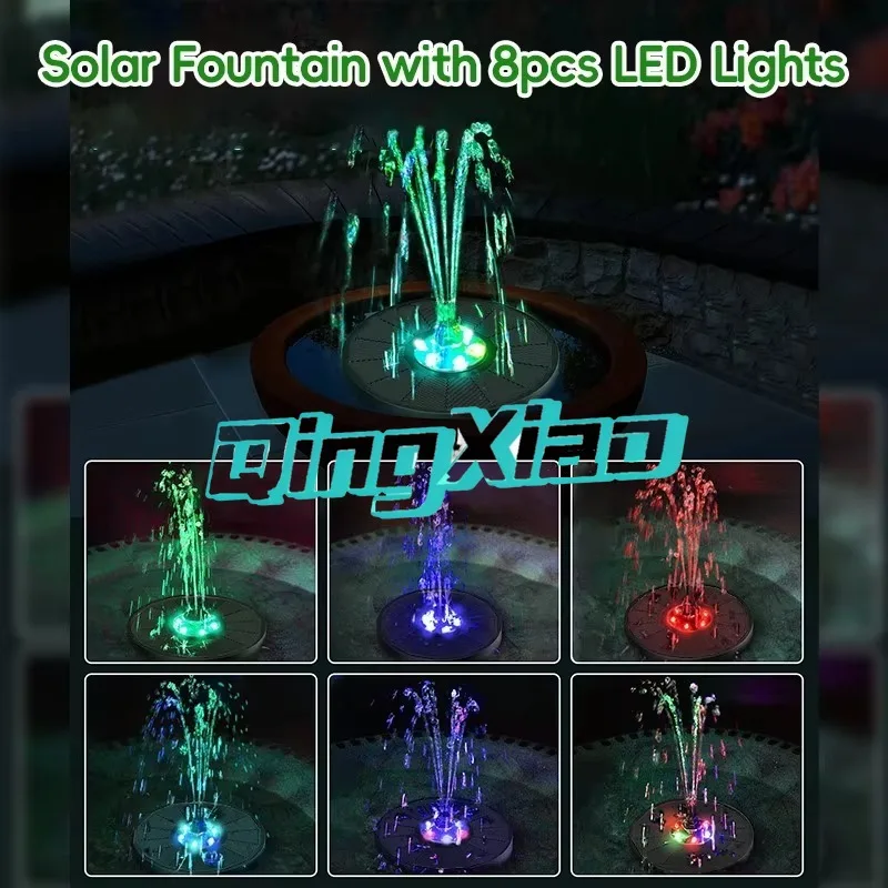 

Solar Powered Mini Water Pump With Nozzle For Fish Pond Tank Courtyard Landscape Oxygen Circulation Automatic Spraying