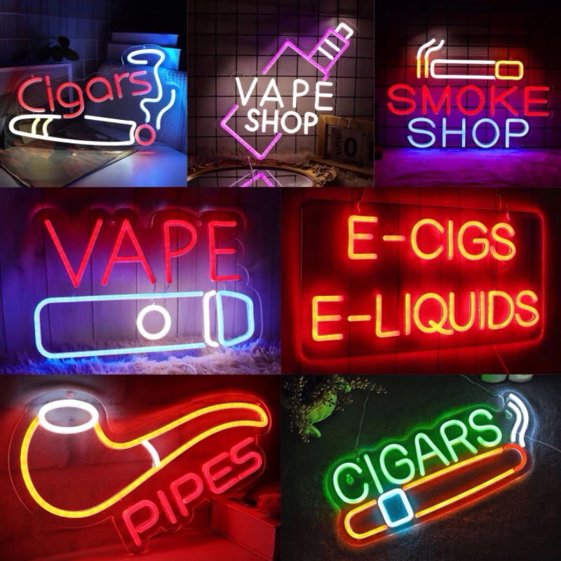 

Smoke Shop Neon Lights are suitable for commercials, smoking lounges, man cave lights, home bar or garage decorations,pubs,party