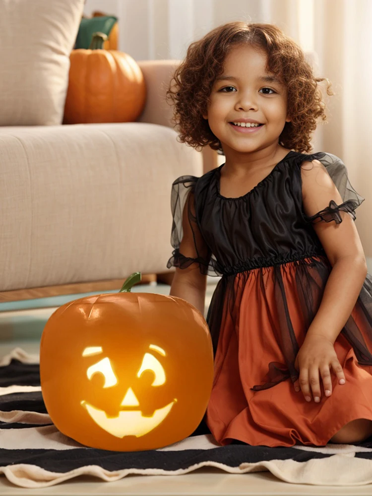 

Table Light Creative Ornaments Talking and Singing Night Light Animated Singing Pumpkin Ambient Lighting for Home Office Bedroom