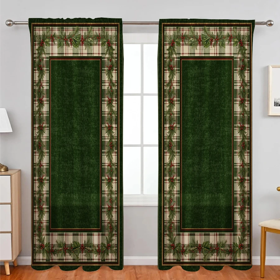2 шт. рождественских штор, с п – обзор и цена Curtain Rods