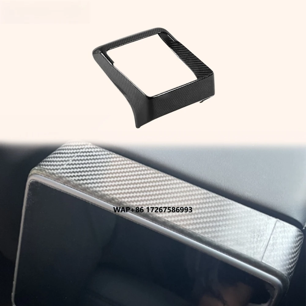 

For New Model 3 Y Juniper 23-25 Dry Carbon OE Rear Seat Screen Frame Cover
