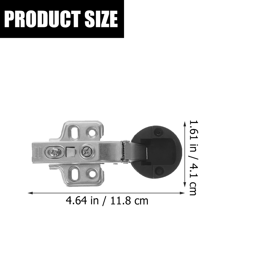 

4pcs Soft-Close Cabinet Cold Rolled Steel Damping For Kitchen Bathroom Wardrobe Bookcase Doors Hardware Glass Door Hinge Clamp