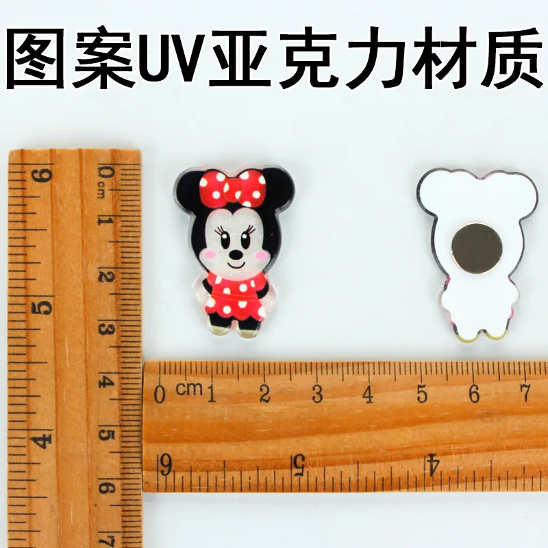 Mickey Minnie Drawing Board Fridge Magnet Mini Refrigerator Home Decoration Sticker Magnets Fridge Souvenir Whiteboard Magnets