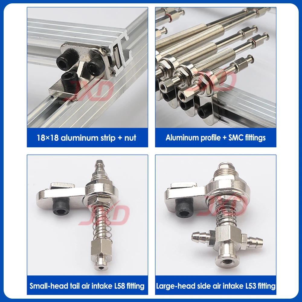 JXD L-Shape Mounting Bracket M4/M5/M6/M10/M12 Aluminum Clamping Block Slider Plate Suction Cup Hardware Fixing Bracket