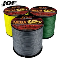 JOF X12 líneas de PE trenzadas 300m-500M línea de pesca línea trenzada súper alimentada diámetro: 0,16-0,55mm prueba de fuerza: 11,3-54,5 kg