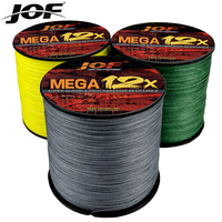 JOF X12 Braided PE Lines 300m-500M Fishing Line Super Powered Braided Line Diameter:0.16-0.55mm Strength Test:11.3-54.5kg