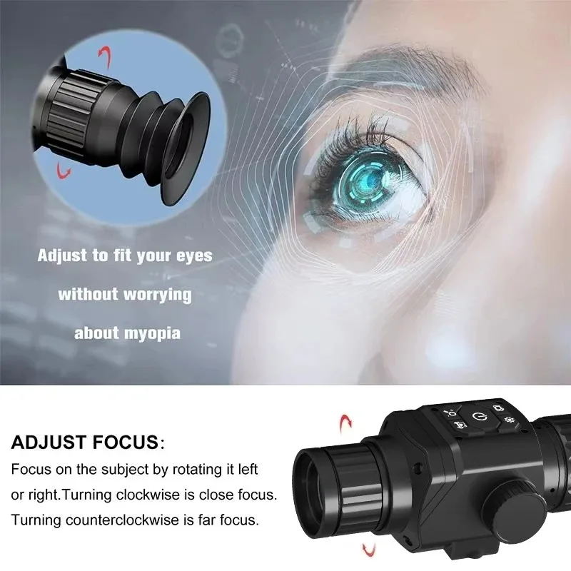 

384x288 Infrared Night Vision Monocular 25mm 35mm Lens for Travel Camping Animal Marine Security Observation