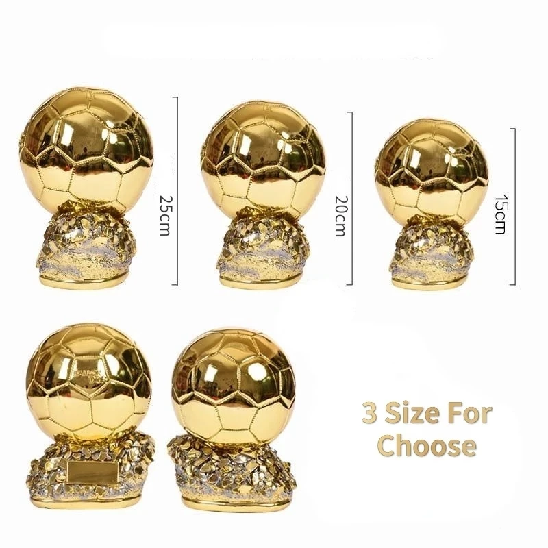 European Football Golden Ball Award Souvenir Football Cup Champion Player Competition Award Gold Model Gift Fans Souvenir Gift