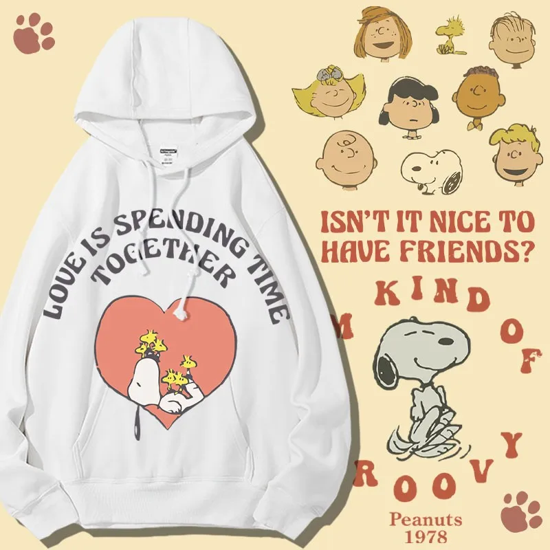 

Snoopy Co-branded Fashion Hoodie Hooded Male Japanese Anime Around The Trend Of All Boys Clothes Autumn