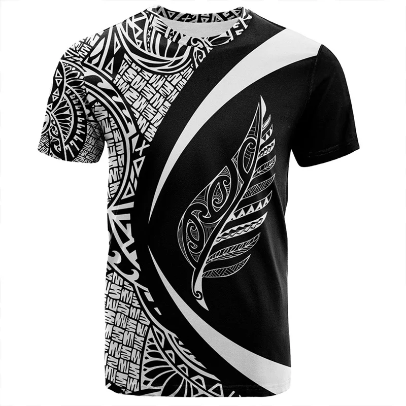 3D New Zealand Maori Rugby Ball Printing T Shirt Sports Fitness Quick Dry T-shirts For Men Kid Fashion Hawaiian Gym Clothing Top