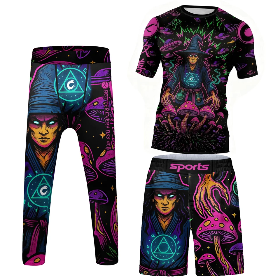 novo-kimono-de-boxe-infantil-conjunto-de-camiseta-e-calcas-de-jiu-jitsu-mma-shorts-de-muay-thai-rashguard-bjj-para-meninos-roupas-esportivas-de-boxe