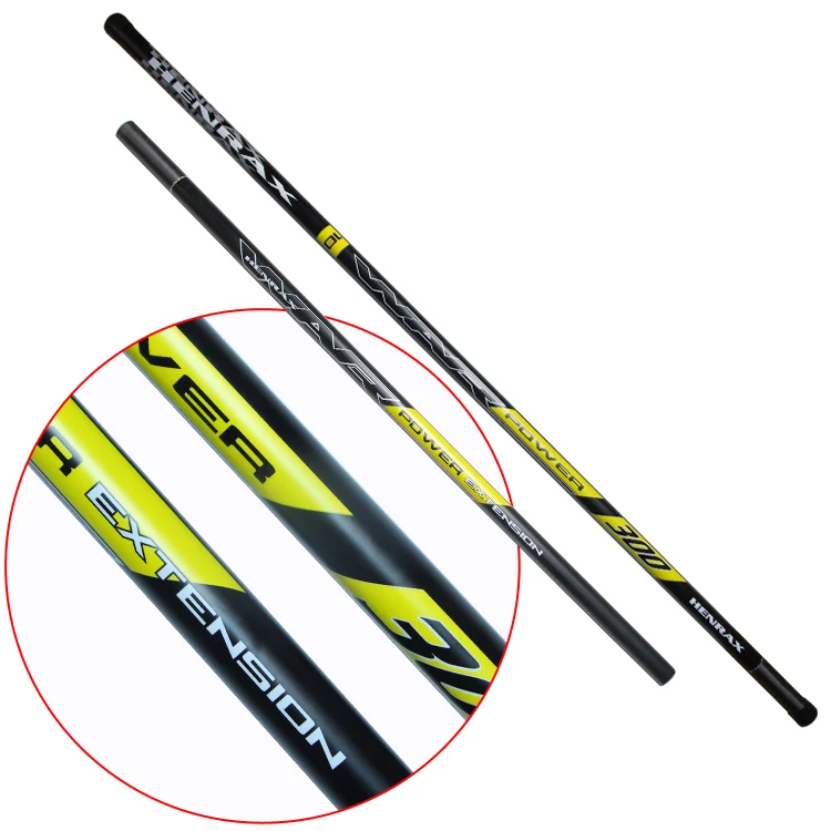 

10M(9.1M+90cm) 5 Sections telescopic pole Fishing Tackle for Big Freshwater Fish telescopic extension pole brush