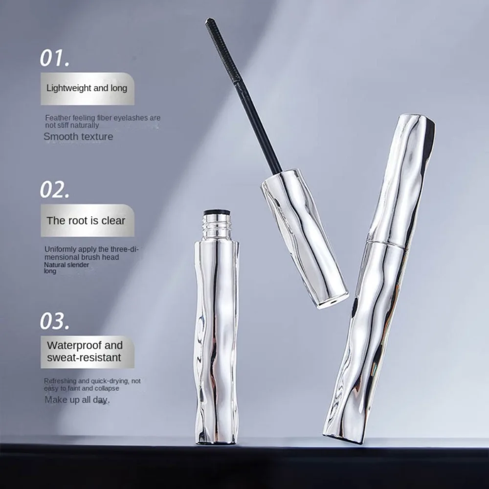 Natural 3D Eye Black Lengthening Waterproof Mascara Cream Long-lasting Non-smudged Eyelashes Mascara Eyes Makeup Cosmetics