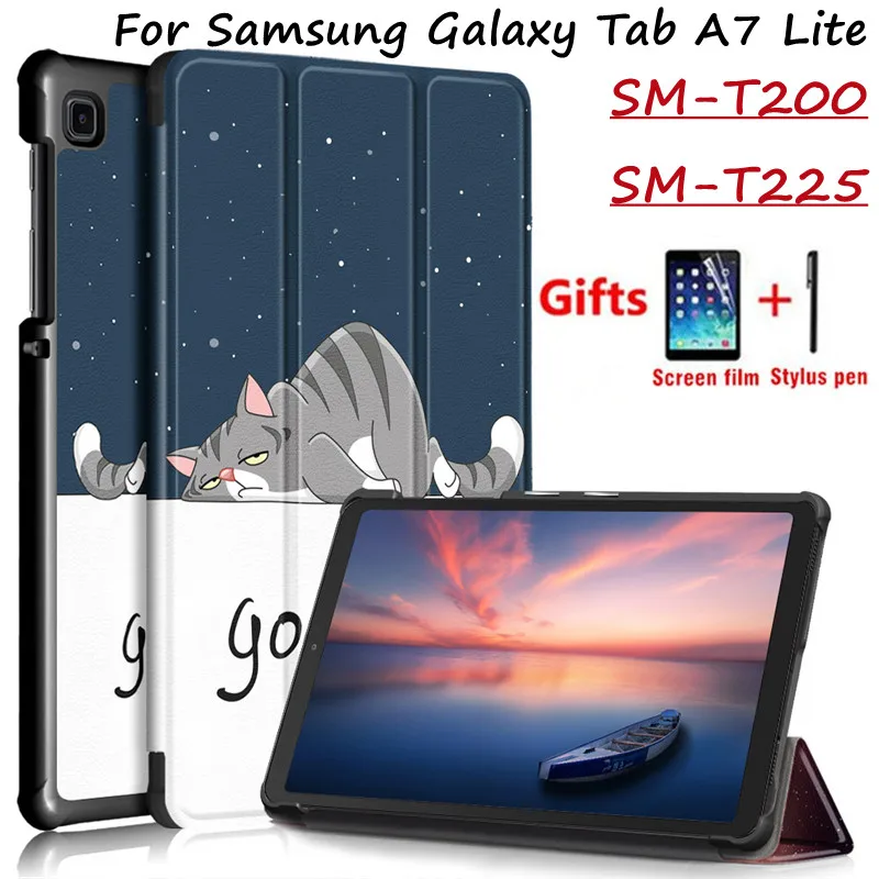 

For Samsung Galaxy Tab A7 lite 8.7 SM-T220 T225 Tablet Case PU Leather Smart Magnetic cover for Samsung Galaxy Tab A7 Lite Funda