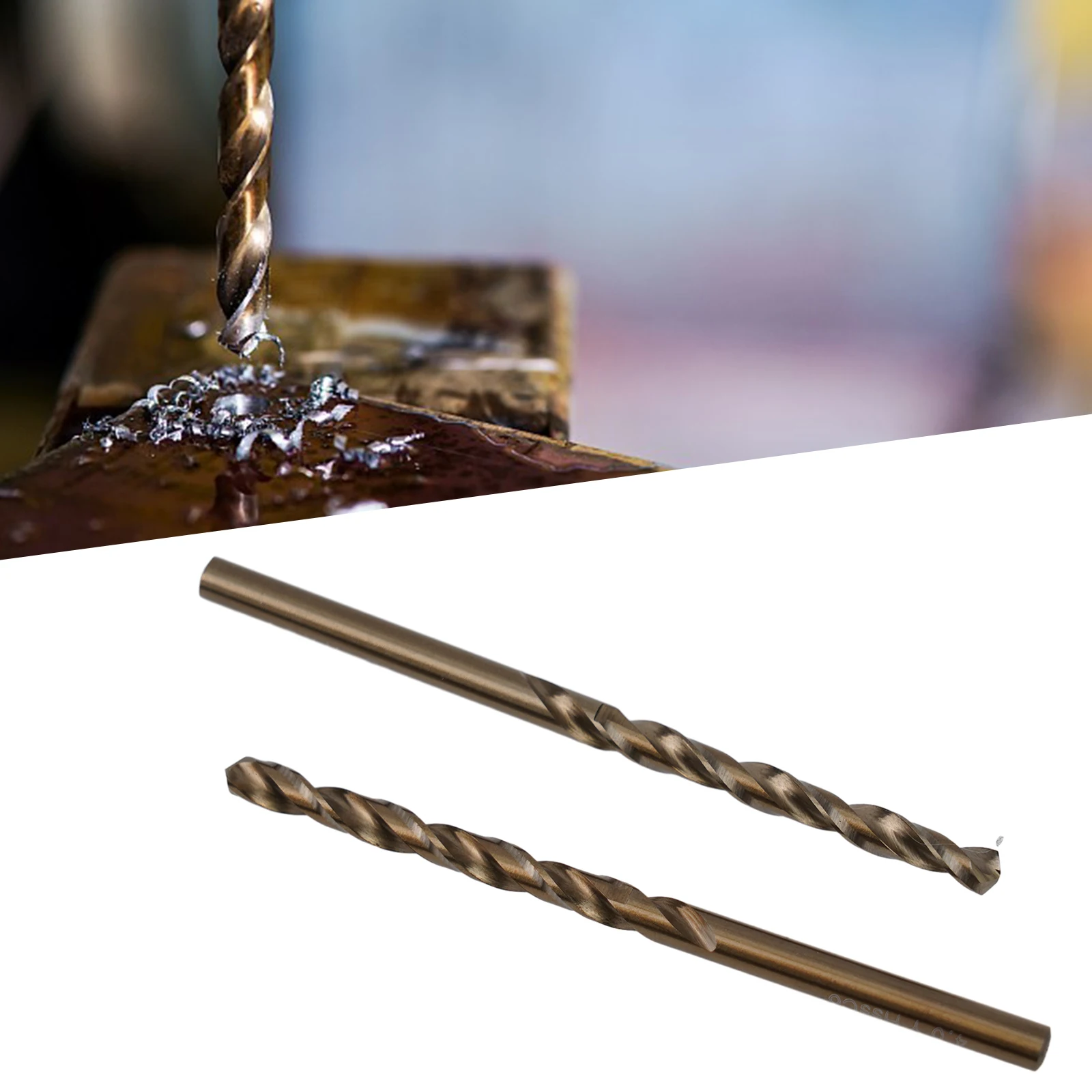 

5 шт. сверла для HSS-Co, набор сверл для высокопрочной стали с 5% кобальтовыми сверлами с прямым хвостовиком для спиральной дрели