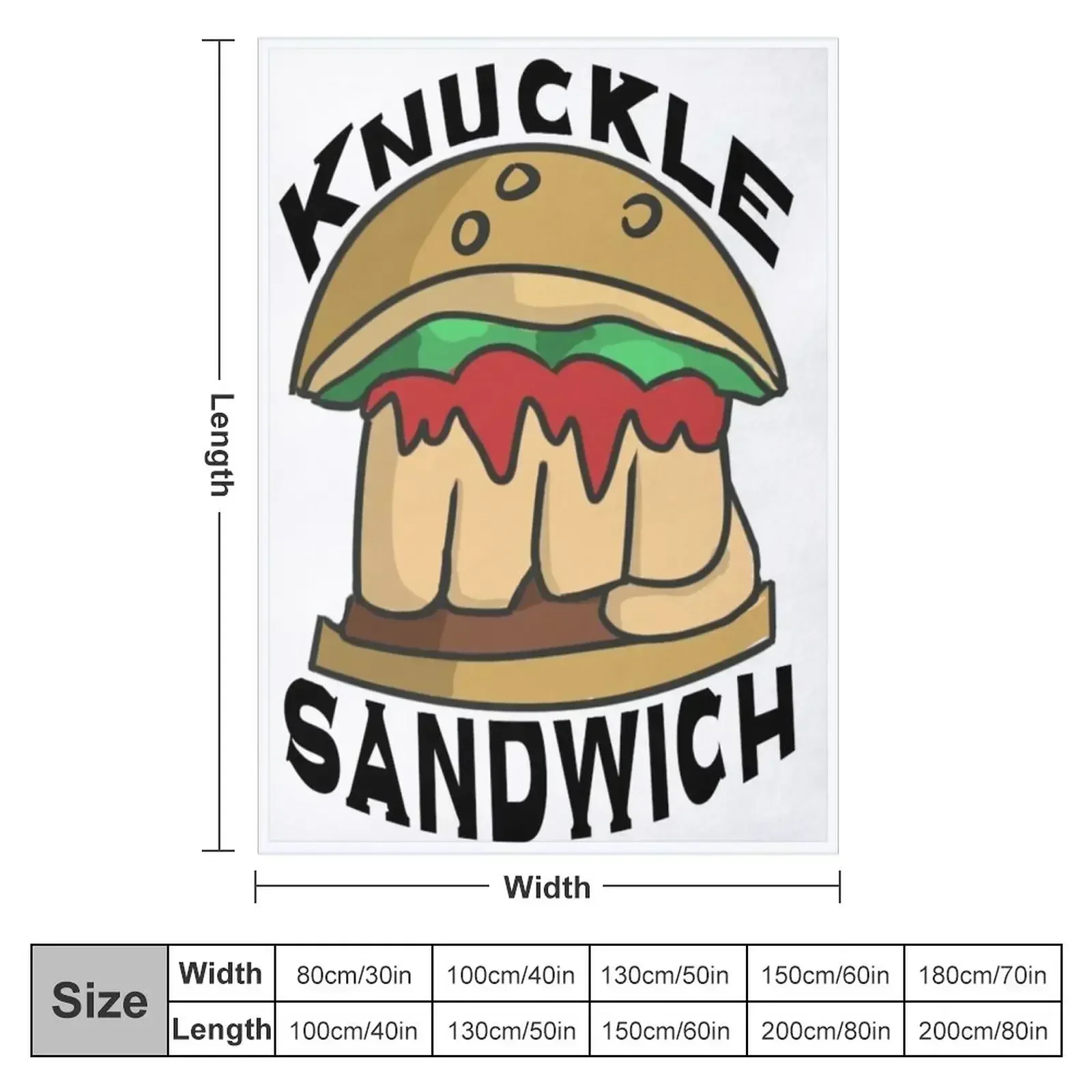 Knuckle Sandwich Throw Blanket couch cozy soft plush fuzzy picnic outdoor blanket