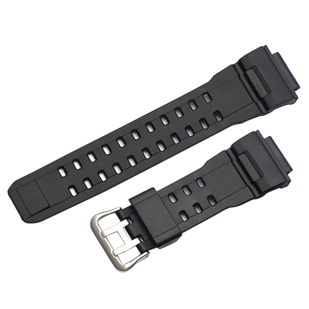 

Black PU Resin Replacement Watch Strap Comfortable Durable Band for Men Women Sport Casual Fashion PU Watchband