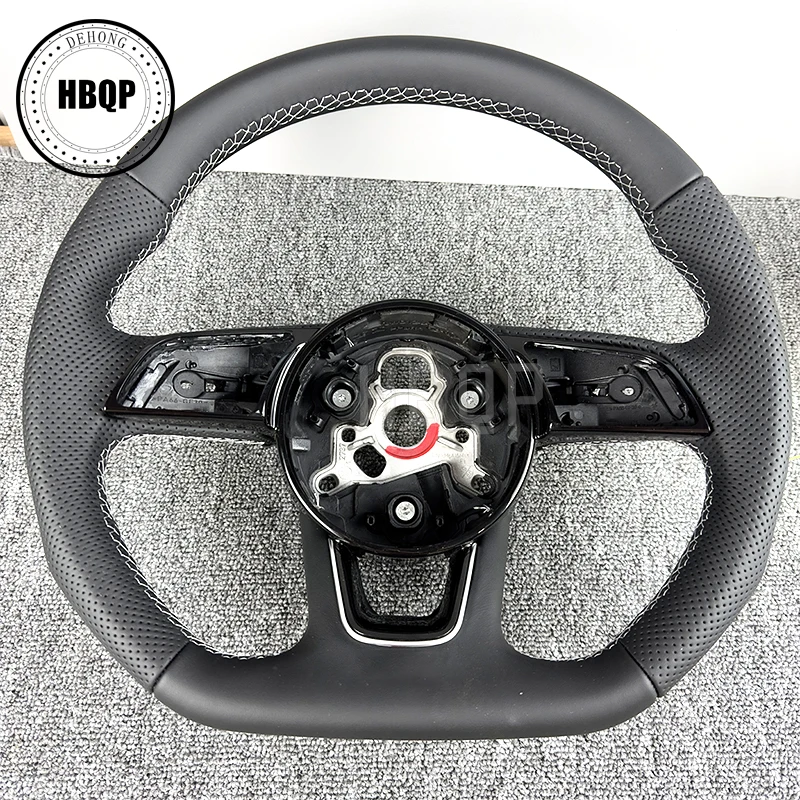 for Audi A3 A4 A5 A6 A7 Q3 Q5 Q7 fully perforated steering wheel flat bottom steering wheel campaign