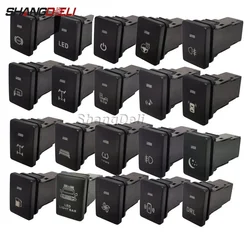 1Pc Car Led DRL Fog Light Headlight Spotlight Diff Lock Radar Power On Off Switch Button For Suzuki Jimny 2019 2020 2021
