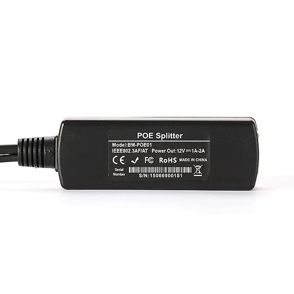 IP Anti-interference 48V To 12V Camera IEEE802.3AF/AT POE Switch Active POE Splitter Ethernet Adapters Connector