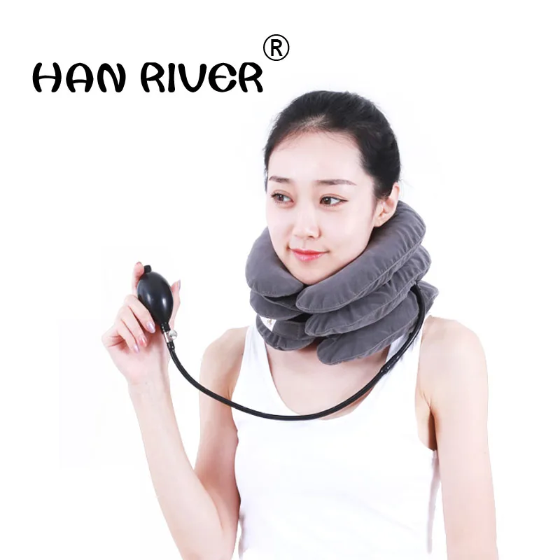 Inflatable Neck Cervical Traction Apparatus Household Correct Neck Collar Physiotherapy Massage Stretch Cervical Spondylosis