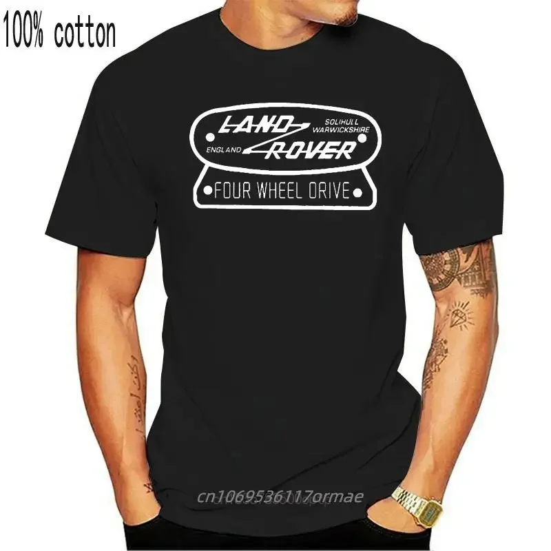 New Land Haraguku T Shirt For Men Rover Four Wheel Drive Logo T Shirt Two Colours S M L Xl Xxl Fwd Pl