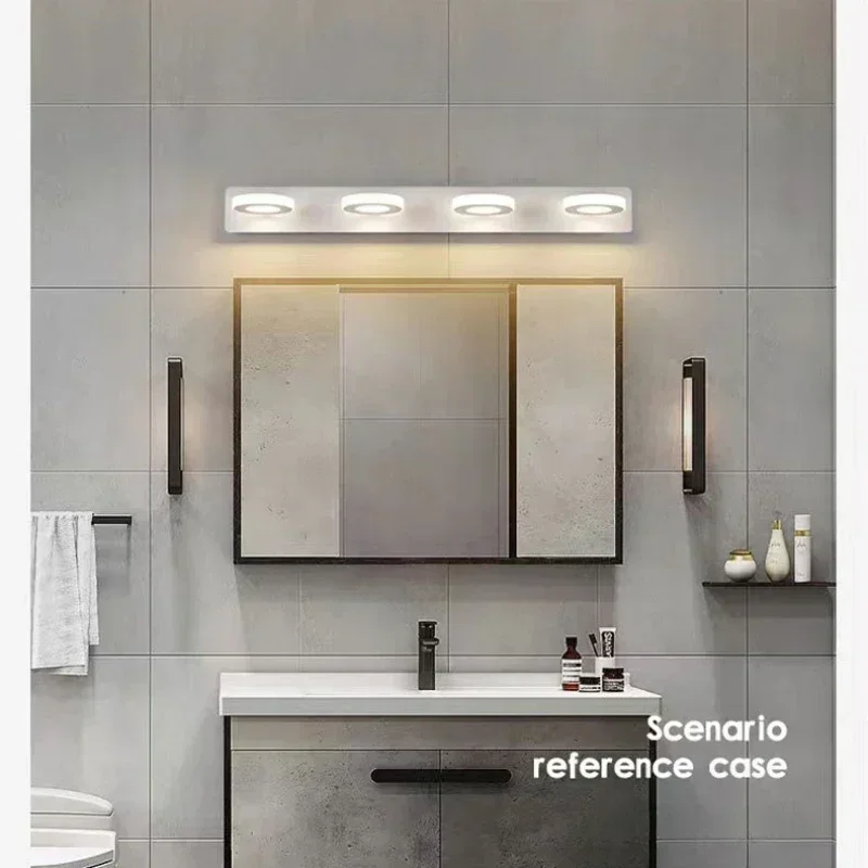 Lampada da parete LED specchio luce anteriore bagno camera da letto lampade wc applique da parete bagno trucco luci decorazione della stanza