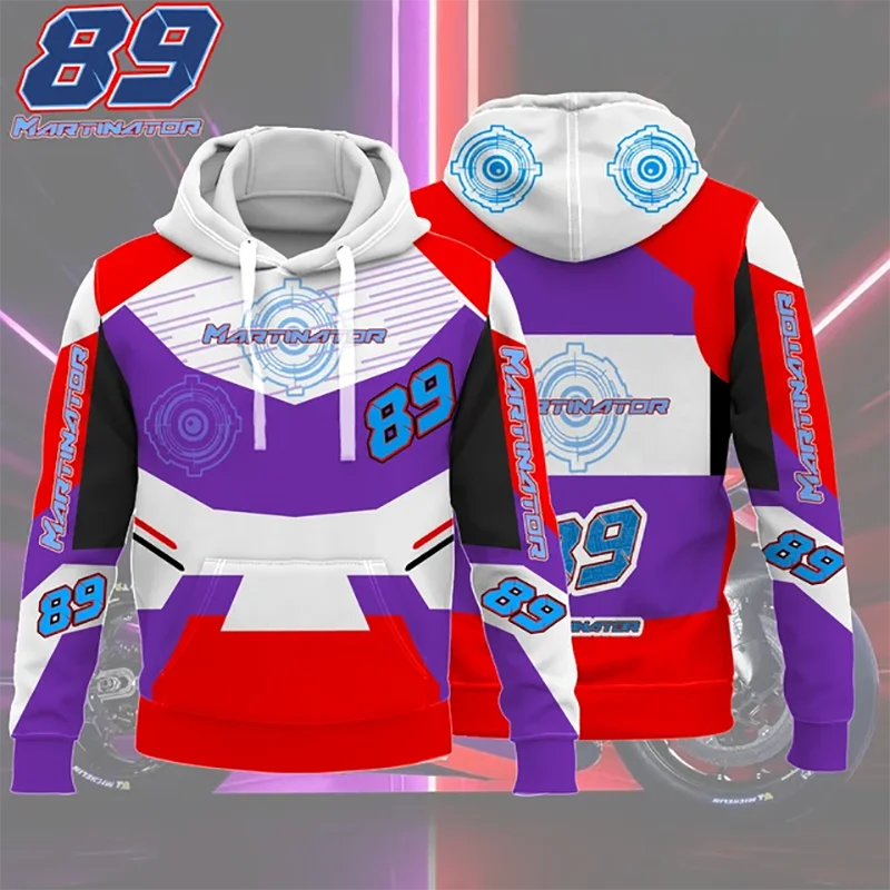 Motorcycle Racing 89 Driver Jorge Martin Creative Men Hoodie Spring Autumn Children Sweatshirt 2024 New Sport Clothing Tops