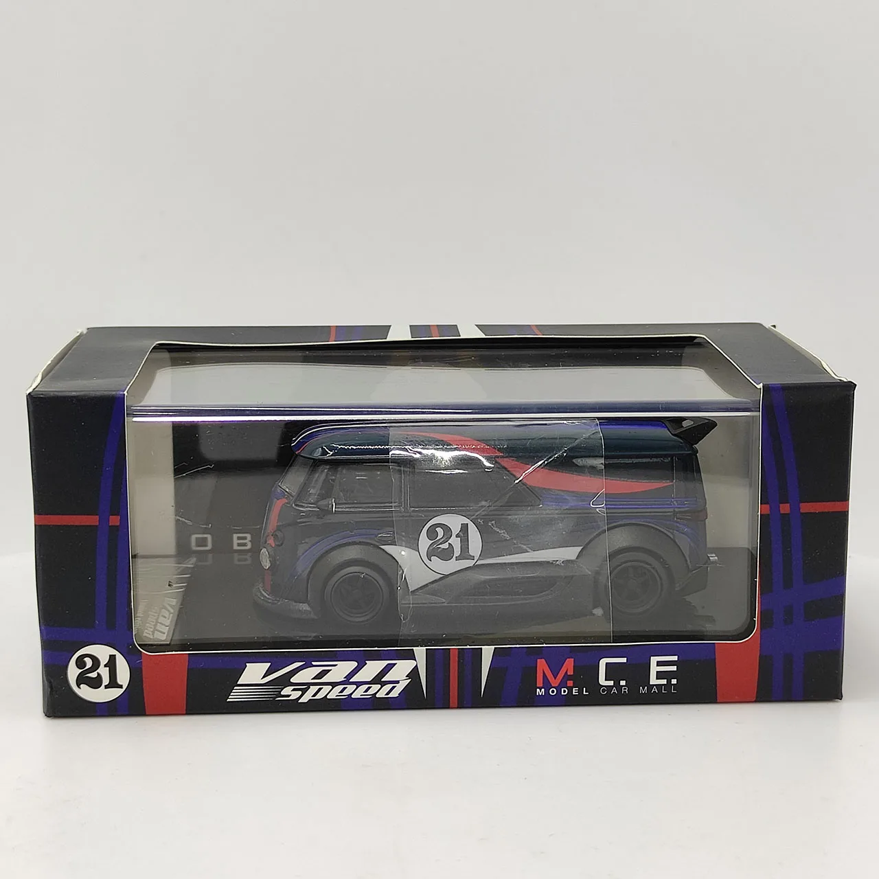 

Paint Surface Defect Diecast 1:64 Scale VW T1 Van Rv Blue Limited Edition Alloy Car Model Collectible Toy Gift Souvenir