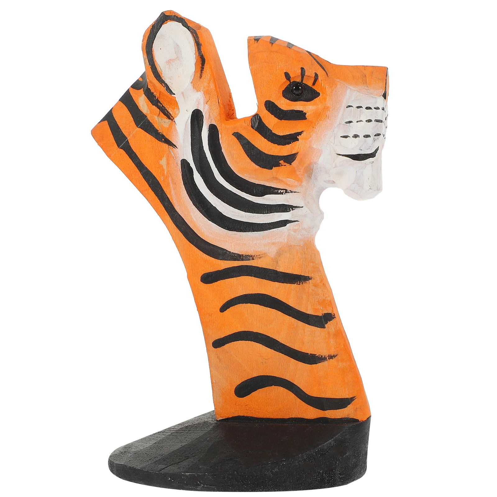 

Wooden Glasses Display Stand Eyeglass Holder Tiger Design Wood Material Fine Workmanship Perfect Home Office Retail Stores