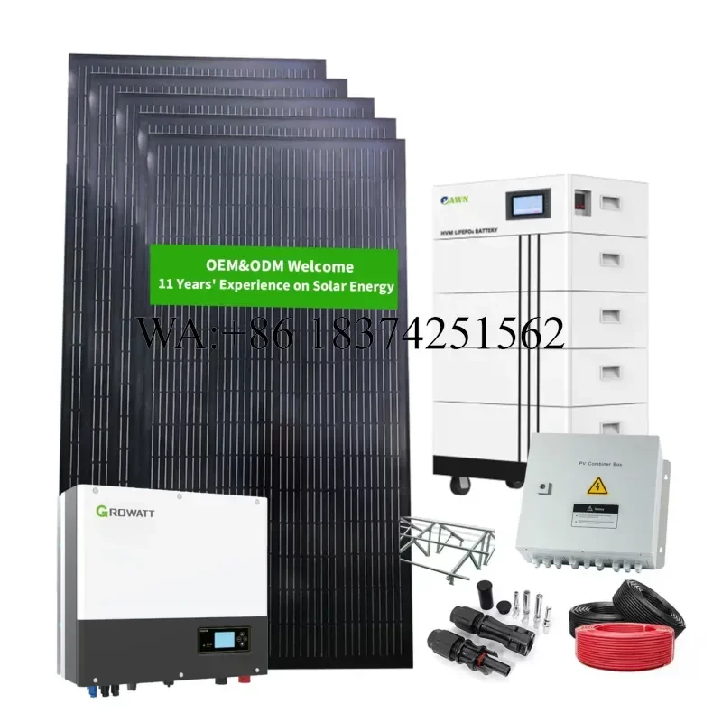 Wmwmnu 2KVA Complete Marine Solar Panel System Boat Rail Mounting 2KW Solar Power for Fridge Computer TV Fan Light