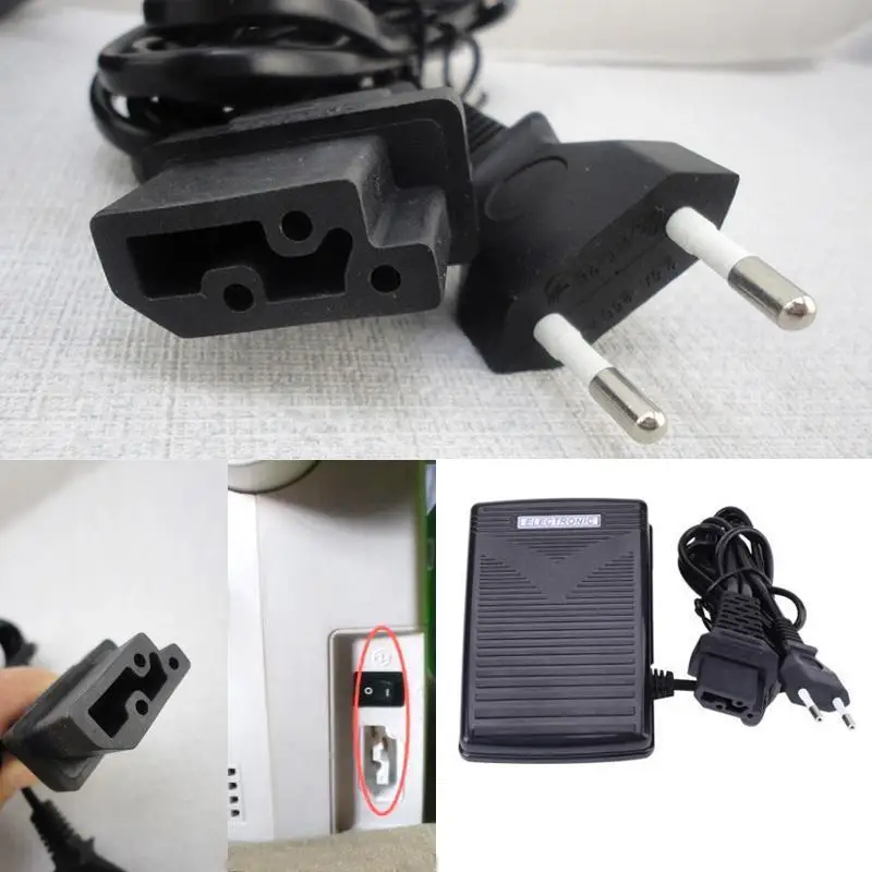 200-240V Foot Control Pedal Sewing Machine Part EU Plug for Home Sewing Tools