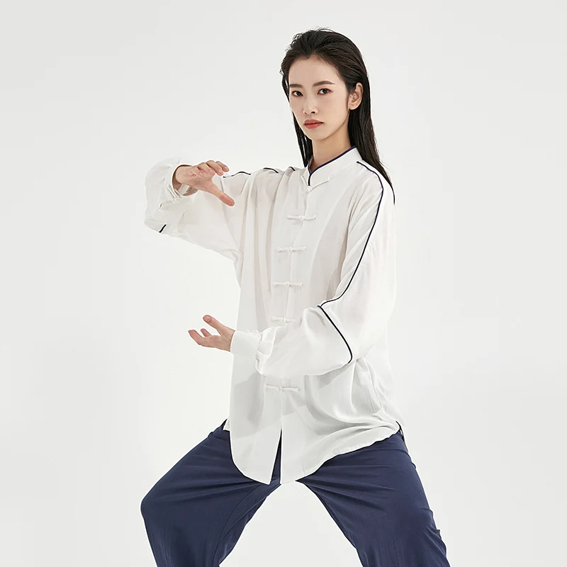 25 Styles Lightweight Linen Cotton Tai Chi Set, Unisex Spring/Summer Chinese Style Uniform for Wushu & Baduanjin Practice