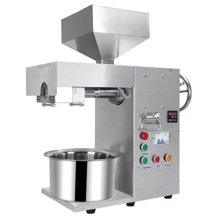 MJ Mini Commercial Screw Oil Pressers 20 Kg/h Cold Extraction Avocado Sunflower Walnut Coconut Oil Press Machine