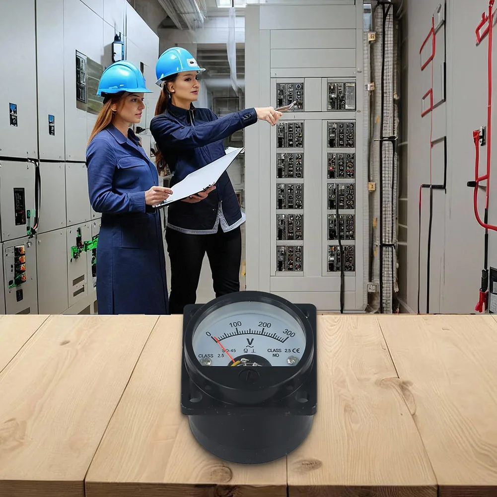 Вольтметр переменного тока, аналоговый панельный измеритель напряжения 0 300 В с регулятором 0 для надежного и точного измерения